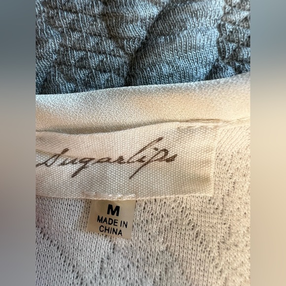 Never Worn- Sugarlips Cable Knit Blouse/Top - Size Medium - Picture 6 of 7